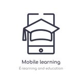 bewegliche Lernenentwurfsikone lokalisierte Linie Vektorillustration von der E-Learning- und Ausbildungssammlung editable Haarstr stock abbildung bewegliche Lernenentwurfsikone lokalisierte Linie Vektorillustration von der E-Learning- und Ausbildungssammlung editable Haarstr stock abbildung