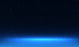 Bewölkter Himmel mit glänzenden Sternen und Horizont auf Galaxie vektor abbildung Bewölkter Himmel mit glänzenden Sternen und Horizont auf Galaxie vektor abbildung