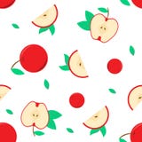 Bezszwowy wzór z czerwonym jabłczanym wektorem dla twój projekta i twój grafiki ilustracja wektor Bezszwowy wzór z czerwonym jabłczanym wektorem dla twój projekta i twój grafiki ilustracja wektor