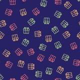 Bezszwowy wzór z kolorowymi prezentów pudełkami ilustracji Bezszwowy wzór z kolorowymi prezentów pudełkami ilustracji