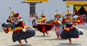 Bhutan Festival stock image Bhutan Festival stock image