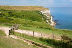 Białe falezy Dover Anglia zdjęcie stock Białe falezy Dover Anglia zdjęcie stock
