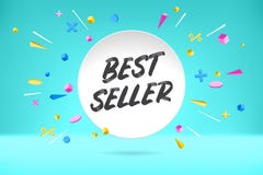 Białego papieru bąbla chmura z teksta bestselleru sprzedażą, robi zakupy promo sztandar, rabata projekt Wektorowy plakat z chmurą ilustracja wektor Białego papieru bąbla chmura z teksta bestselleru sprzedażą, robi zakupy promo sztandar, rabata projekt Wektorowy plakat z chmurą ilustracja wektor