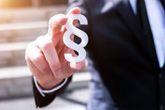 Biały sekcja znaka chwyt biznesowym mężczyzna obrazy stock Biały sekcja znaka chwyt biznesowym mężczyzna obrazy stock