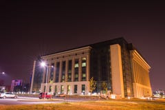 Biblioteca nazionale della Romania, Bucarest immagini stock libere da diritti Biblioteca nazionale della Romania, Bucarest immagini stock libere da diritti