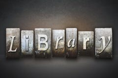 Biblioteczny Letterpress obrazy stock Biblioteczny Letterpress obrazy stock