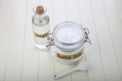 Bicarbonate de soude photographie stock libre de droits Bicarbonate de soude photographie stock libre de droits