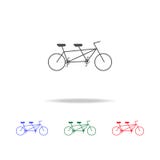 Bicicleta em tandem Bicicleta do prazer para dois ícones Elementos do elemento do esporte em multi ícones coloridos Projeto gráfi ilustração do vetor Bicicleta em tandem Bicicleta do prazer para dois ícones Elementos do elemento do esporte em multi ícones coloridos Projeto gráfi ilustração do vetor