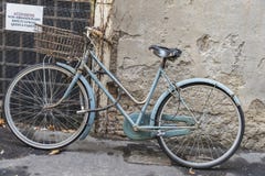 Bicycle On A Street In Rome, Italy Royalty Free Stock Image Bicycle On A Street In Rome, Italy Royalty Free Stock Image