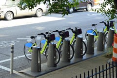 Bicycle rental station stock images Bicycle rental station stock images