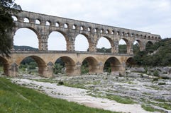 Bidge von Gard, Frankreich stockbild Bidge von Gard, Frankreich stockbild