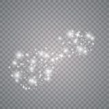 Biel iskry i z?ote gwiazdy royalty ilustracja Biel iskry i z?ote gwiazdy royalty ilustracja