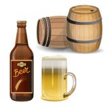 Biersatzvektor stock abbildung Biersatzvektor stock abbildung