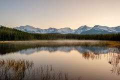 Bierstadt Lake, Rocky Mountains, Colorado, USA. Royalty Free Stock Images