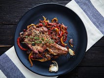 Bifteck de club Nervures de viande photos stock Bifteck de club Nervures de viande photos stock