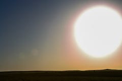 Big ball of sun in the sky stock image Big ball of sun in the sky stock image