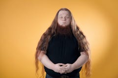 The big bearded red-haired man. royalty free stock photos The big bearded red-haired man. royalty free stock photos