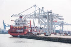 Big Cargo Containers Boat Stock Photos Big Cargo Containers Boat Stock Photos