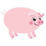 Big Cartoon Pig Vector Image Royalty Free Stock Photo
