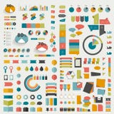 Big Collections Of Info Graphics Flat Design Diagrams. Stock Image Big Collections Of Info Graphics Flat Design Diagrams. Stock Image