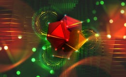 Big Data Concept. Hyperspace portal. Nanotechnology elements of the Hadron Collider stock illustration Big Data Concept. Hyperspace portal. Nanotechnology elements of the Hadron Collider stock illustration