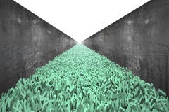 Big data highway, 3d huge characters form road, concrete wall stock photos Big data highway, 3d huge characters form road, concrete wall stock photos