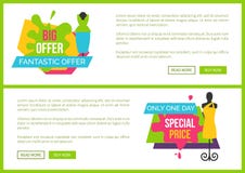 Big Fantastic Offer Only One Day Special Price vector illustration Big Fantastic Offer Only One Day Special Price vector illustration