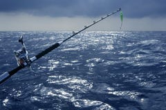 Big game boat fishing in deep sea royalty free stock photography Big game boat fishing in deep sea royalty free stock photography
