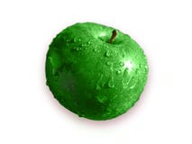 Big Green Sour Apple Stock Image