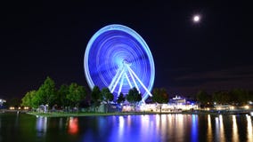 Big luminous wheel