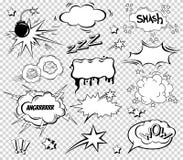 Big Set of Cartoon, Comic Speech Bubbles, Empty Dialog Clouds in Pop Art Style. Vector Illustration for Comics Book vector illustration Big Set of Cartoon, Comic Speech Bubbles, Empty Dialog Clouds in Pop Art Style. Vector Illustration for Comics Book vector illustration