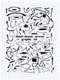 Big set of hand-drawn black abstract arrows vector vector illustration Big set of hand-drawn black abstract arrows vector vector illustration