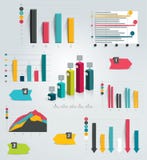 Big set of infographic charts. royalty free illustration Big set of infographic charts. royalty free illustration