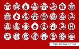 Big Set Of Christmas Decorations. Royalty Free Stock Photo Big Set Of Christmas Decorations. Royalty Free Stock Photo