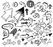 Big Set Of Various Black Doodle Arrows Royalty Free Stock Images Big Set Of Various Black Doodle Arrows Royalty Free Stock Images
