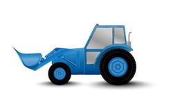 Big wheel loader royalty free illustration Big wheel loader royalty free illustration
