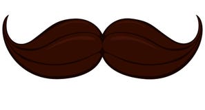 Bigode do bigode do dia do paizinho do pai do homem do cartaz do ícone dos desenhos animados ilustração do vetor Bigode do bigode do dia do paizinho do pai do homem do cartaz do ícone dos desenhos animados ilustração do vetor