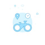 Bike or Bicycle Rental Flat Vector Illustration, Icon. Light Blue Monochrome Design. Editable Stroke royalty free illustration Bike or Bicycle Rental Flat Vector Illustration, Icon. Light Blue Monochrome Design. Editable Stroke royalty free illustration