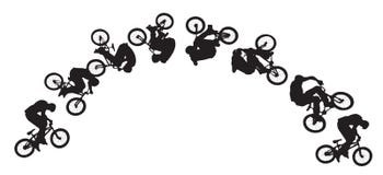 Bike jumping sequence
