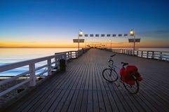Bike On A Pier Stock Photo Bike On A Pier Stock Photo