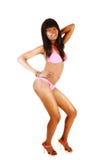 Bikini Girl Dancing. Royalty Free Stock Photography