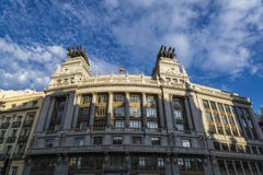 Bilbao bank Building, Madrid, Spain stock photography Bilbao bank Building, Madrid, Spain stock photography