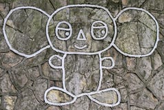 Bild av Cheburashka för ` för ryssbokhjälte `, royaltyfria foton Bild av Cheburashka för ` för ryssbokhjälte `, royaltyfria foton