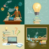 Bildungskonzeptlehrer-Klassenzimmersatz vektor abbildung Bildungskonzeptlehrer-Klassenzimmersatz vektor abbildung