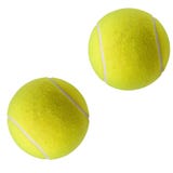 Bille de tennis d'isolement sur le blanc image stock Bille de tennis d'isolement sur le blanc image stock