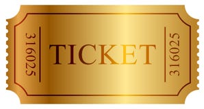 Billet d'or illustration libre de droits Billet d'or illustration libre de droits