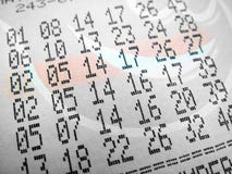 Billet de loterie photographie stock Billet de loterie photographie stock