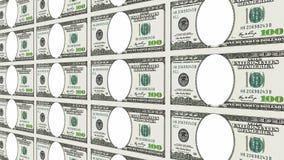 100 billetes de dólar sin cara en la perspectiva 3d ilustración del vector 100 billetes de dólar sin cara en la perspectiva 3d ilustración del vector