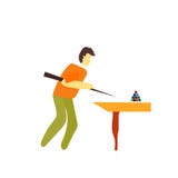Billiardsymbolsvektor som isoleras på vit bakgrund, Billiardtecken vektor illustrationer Billiardsymbolsvektor som isoleras på vit bakgrund, Billiardtecken vektor illustrationer