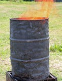 Bin with flames coming out Stock Photo Bin with flames coming out Stock Photo